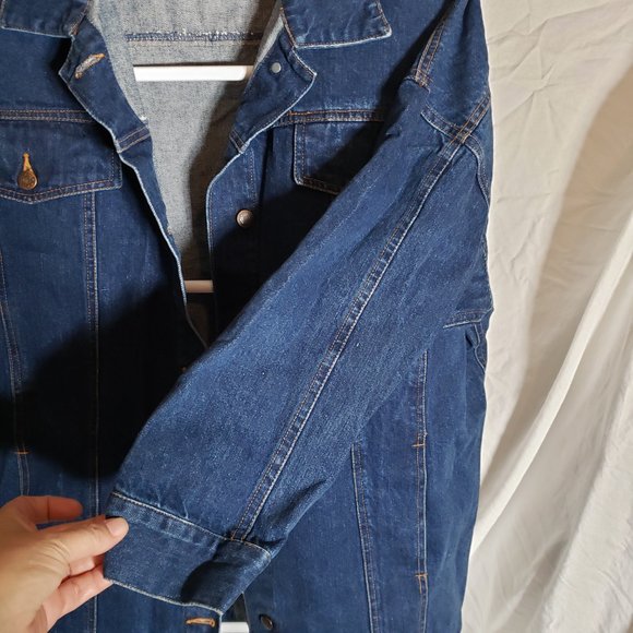 Vintage Daniel Brand Over Sized Blue Denim Jacket - Picture 3 of 11